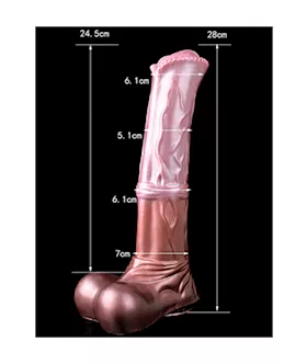 Wild Magnificent Stallion Squirting Fantasy Dildo With Balls