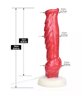 Wild Colossal Dragon Knotted Squirting Fantasy Dildo