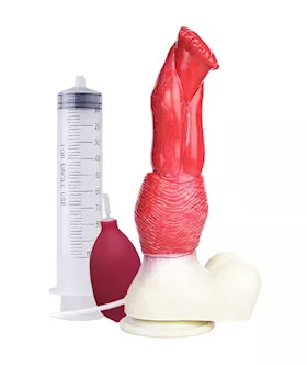 Wild Xeno Alien Squirting Fantasy Dildo With Balls