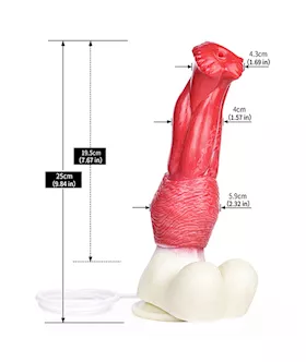 Wild Xeno Alien Squirting Fantasy Dildo With Balls