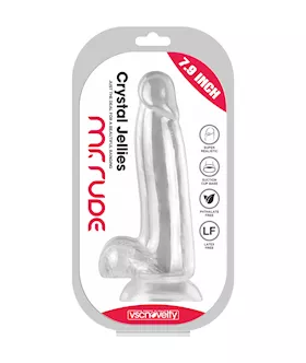 Mr Rude Veiny Crystal Jellies Dildo