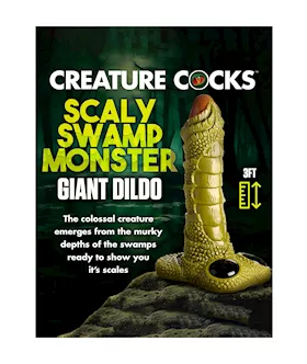Scaly Swamp Monster - 3 Foot Giant Dildo