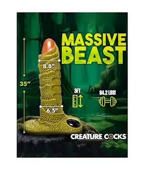 Scaly Swamp Monster - 3 Foot Giant Dildo