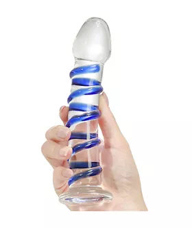 GSpot Spiral Glass Dildo