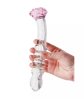 Glow In The Dark Dig Deep Rose Glass Massager