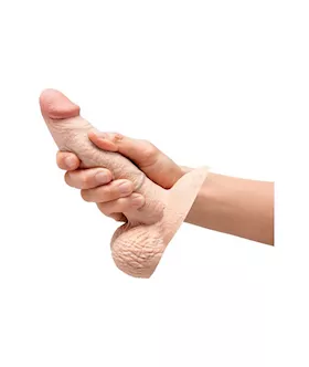 B-vibe Slipskin Realistic Girthy Dildo With Balls