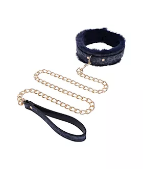 Sex And Mischief Cougar Fur Collar And Leash