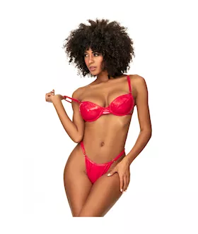 Rosalia Wet Look Two Piece Set