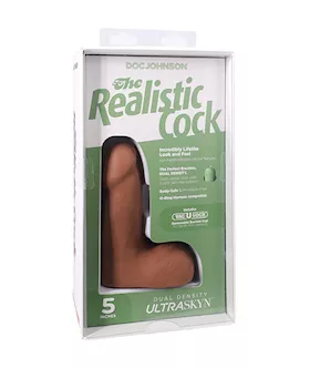The Realistic Cock Ultraskyn - 5 Inch With Balls