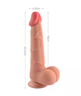 Monarch Sliding Skin Dual Layer Dildo