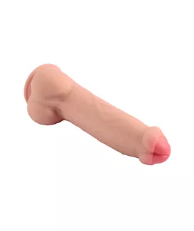 Ruler Sliding Skin Dual Layer Dildo