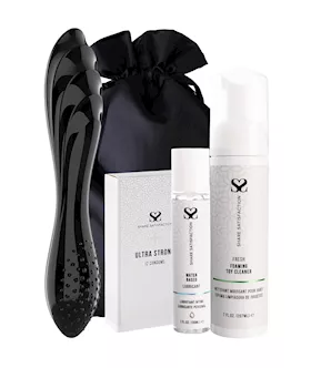 FREE Satisfyer Dazzling Crystal 1 Glass Dildo  Essentials Bundle