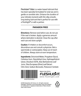 Fleshlube Slide Waterbased Anal Lubricant - 118ml