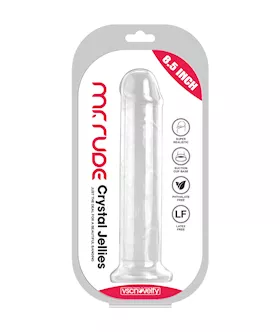 Mr Rude Straight Crystal Jellies Dildo
