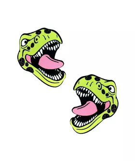 Sexy TRexy Green Dinosaur Nipple Cover Pasties