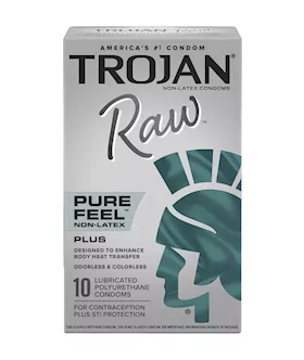 Trojan Raw Pure Feel Condoms 10pk