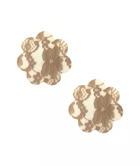 Toffee Nude Lace Back To BAEsics Petal Nipple Cover Pasties