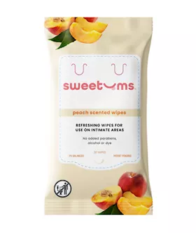 Sweetums Peach Scented Unflavoured Daily Wipes