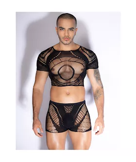 Seeing All Top And Boxer Bodystocking