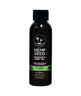 Hemp Seed Massage  Body Oil Naked In The Woods White Tea  Ginger Scented 59ml