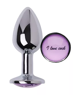 Kinki I Love Cock Steel Butt Plug