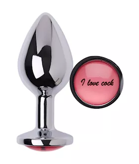 Kinki I Love Cock Steel Butt Plug