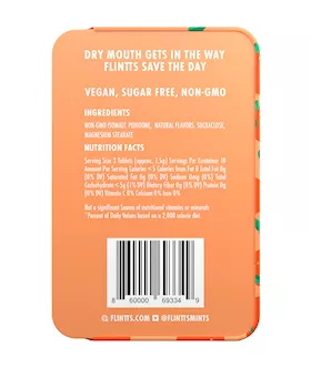 Flintts Mouth Watering Mints - Sour Tangerine