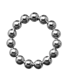 Meridian 2 Inch Stainless Steel Beaded Cock Ring