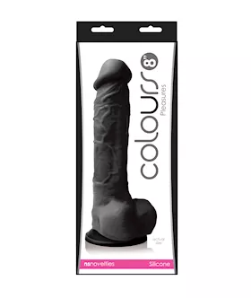 Colours Pleasures Suction Cup Dildo With Balls