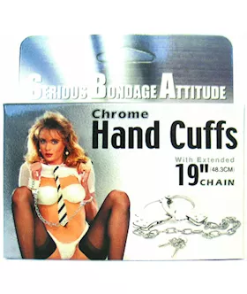 Metal Handcuff With Extra Long Chain