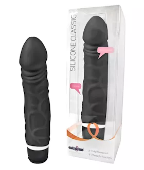 Silicone Classic Vibrator  Thick Veined