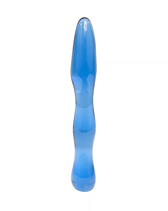 Blue Wonder Glass Anal Stick