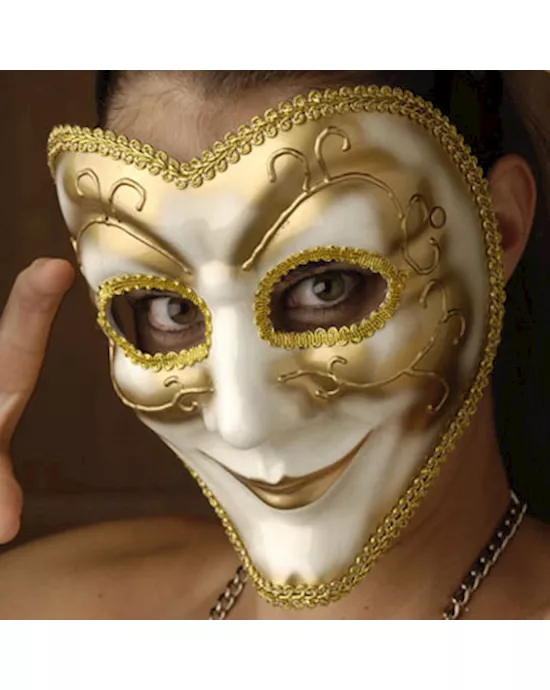 Venetian Style Mask With Smile