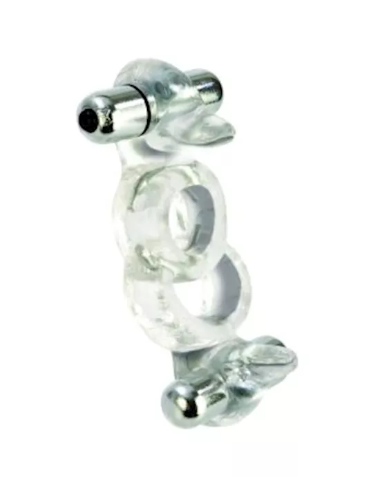 Support Plus Vibrating 4-way Arouser Cock Ring