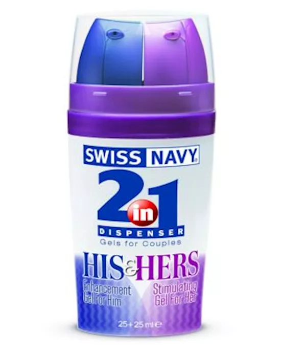 2-in-1 Dispenser: His And Hers Stimulating Gel