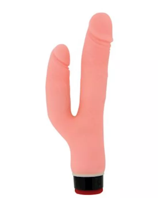 Vibrating Dildo With Anal Stimulator