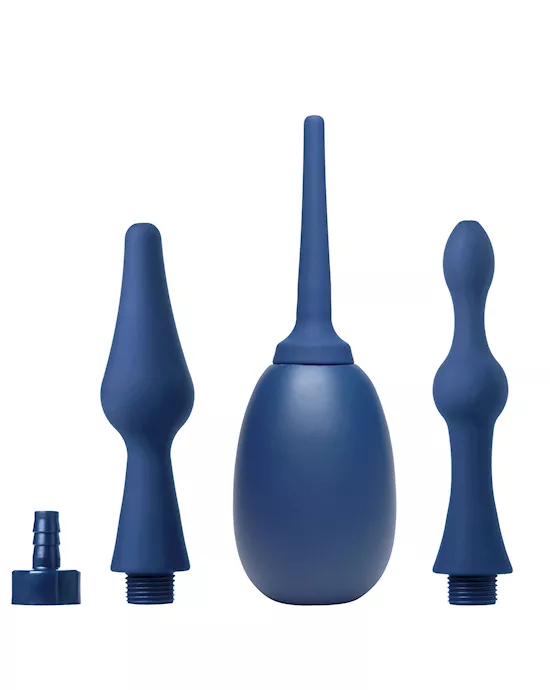 Flex Tip Silicone Attachment Kit With 8 Oz Enema Bulb