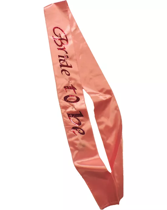 Flashing  Bride To Be Sash