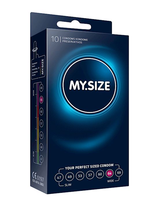 My Size Natural Latex Condom 64 Width 10 Pcs