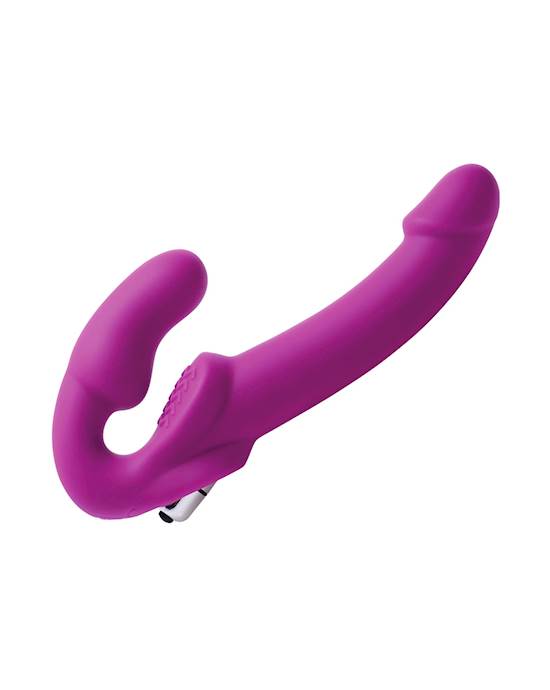 Vibrating Strapless Silicone Strapon Dildo