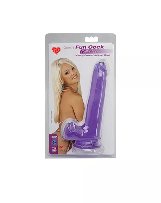 TLC Carmens Fun Cock 7 Inch Suction Cup Dildo JelLee