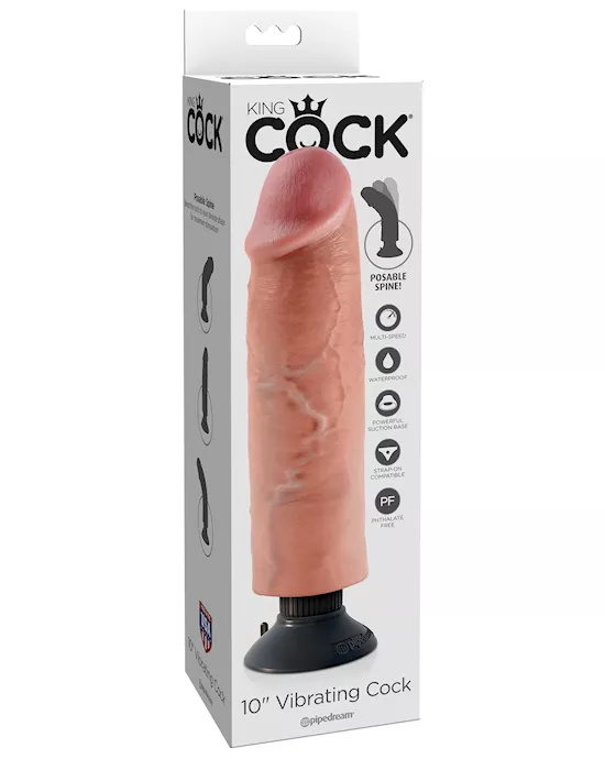 King Cock 10 Inch Vibrating Cock