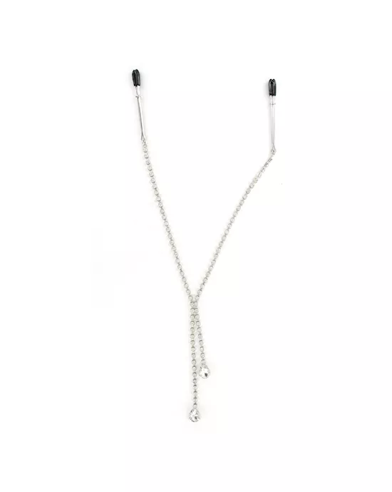 Sportsheets Nipple Clamps With Teardrop Crystals