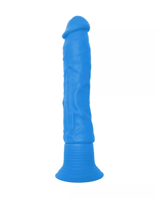 Neon Vibrating Suction Cup Dildo