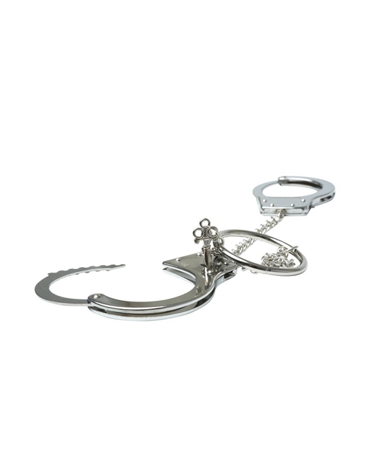 Sex And Mischief Ring Metal Handcuffs