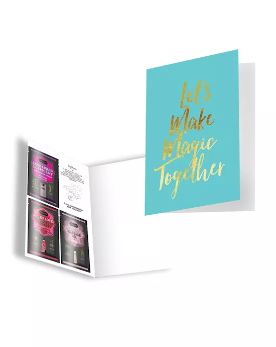 Naughty Notes Greeting Card Let's Make Magic Together