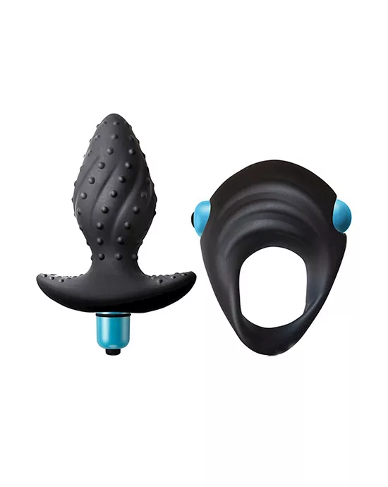 Ibex Sex Kit - Vibrating Cock Ring & Butt Plug