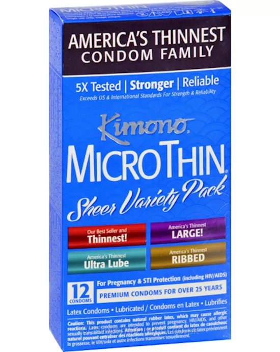 Kimono Microthin Sheer Variety Pack - 12 Pack