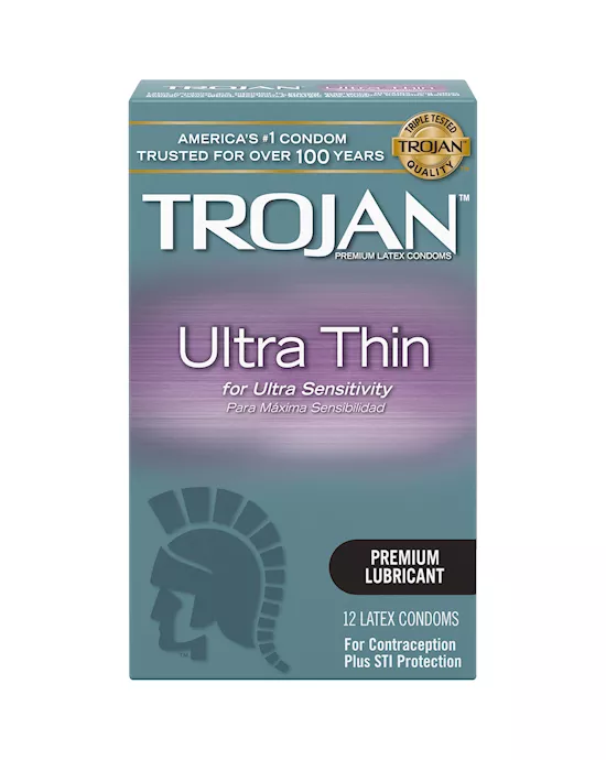 Trojan Ultra Thin Condoms 12 Pack