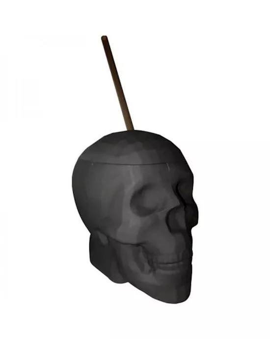 Black Matte Skull Cup 22 Ounces Capacity